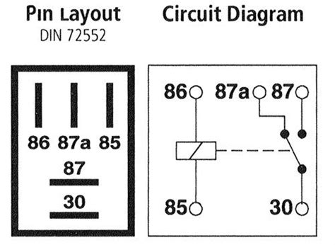 12v 20a Micro Relay 5 Pin Changeover Relay Truck Electrics