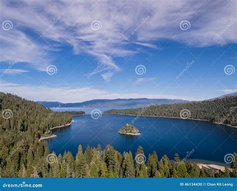 Lake Tahoe Emerald Bay And Fannette Island Stock Photo Image Of Blue