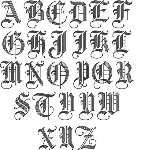 Lettering Alphabet Tattoo Fonts Alphabet Lettering