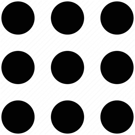 Dots Grid Matrix Polka Icon