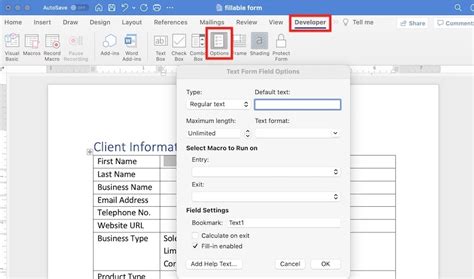 How To Quickly Create A Fillable Form In Microsoft Word