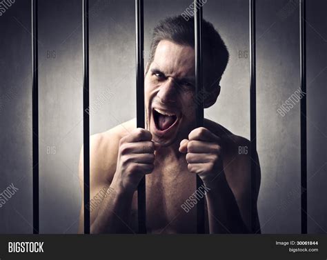 Man Prison Screaming Image And Photo Free Trial Bigstock