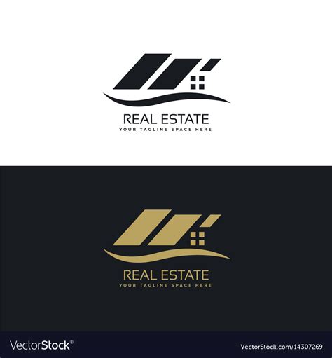 Creative Real Estate Logo Design Royalty Free Vector Image
