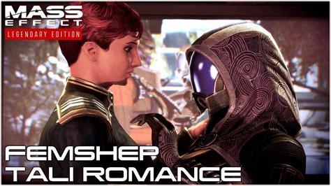 Mass Effect Legendary Edition Femshep And Tali Romance In Mass Effect