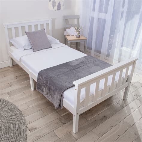 One of the most important rooms in the house, the bedroom is one of our company's goal is to help people across malaysia live a more beautiful, comfortable life. Solid Wood Single Bed Frame In White - Home Treats UK