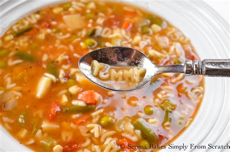 Made with juicy shredded chicken, rainbow carrots, alphabet pasta, and topped with your favorite salty crackers, you can easily enjoy this simple and interactive recipe all winter long. Alphabet Vegetable Soup | Serena Bakes Simply From Scratch