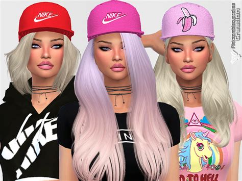 Diamond Urban Cap Collection By Pinkzombiecupcakes At Tsr Sims 4 Updates