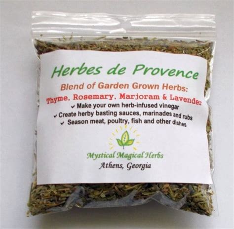 Herbes De Provence Blend Of Garden Grown Herbs Thyme