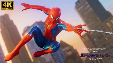 Marvels Spider Man Remastered No Way Home Ending Suit Mod 4k 60fps