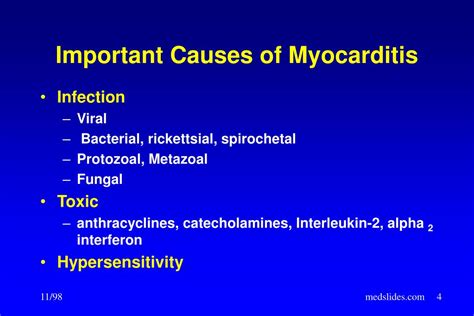 Myocarditis is a disease marked by the inflammation of the heart muscle known as the myocardium — the muscular layer of the heart wall. PPT - Myocarditis PowerPoint Presentation, free download ...