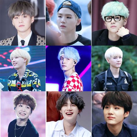 Bts Suga Collage Wallpaper Wallpaper One