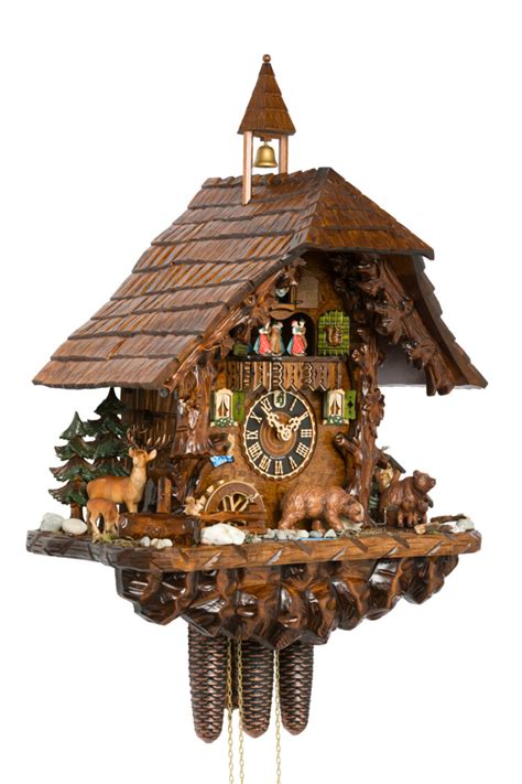 Original Handmade Black Forest Cuckoo Clock Made In Germany 2 86760t