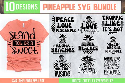Pineapple Svg Bundle Graphic By Svgstudiodesignfiles · Creative Fabrica
