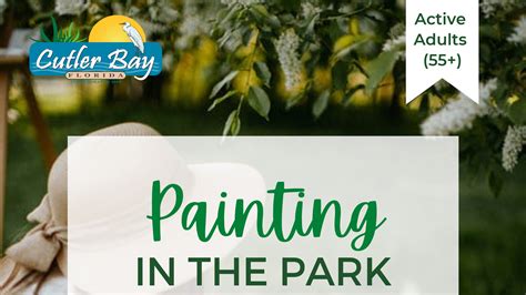 Active Adults Painting In The Park Town Of Cutler Bay Florida