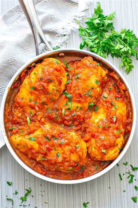 Skillet Tomato Chicken Breast Dinner - Bunny's Warm Oven