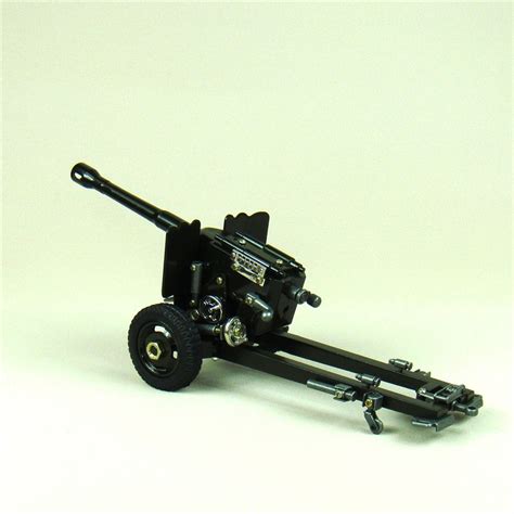 Modern Cannon Howitzer Scale Model Diecasted Iron Artillery Miniature