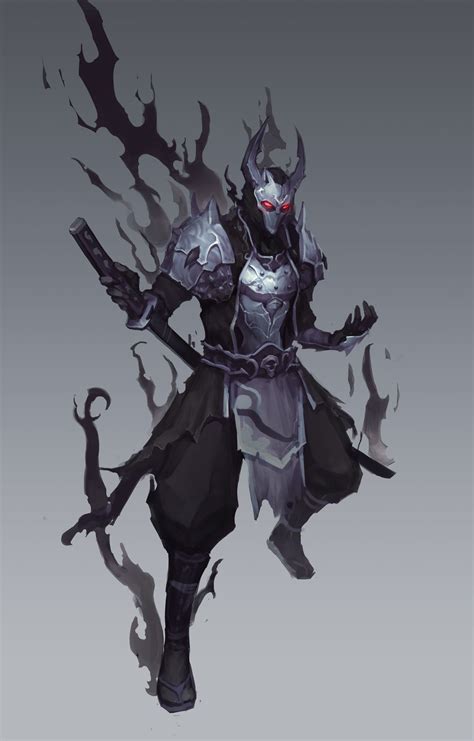 Jeff Chen Shadow Mask Concept Fantasy Character Design