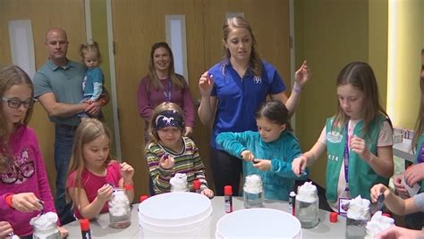 Girls Science And Technology Girls Test Out Experiments At The