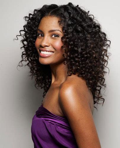 Curly And Wavy Relaxed Hair Black