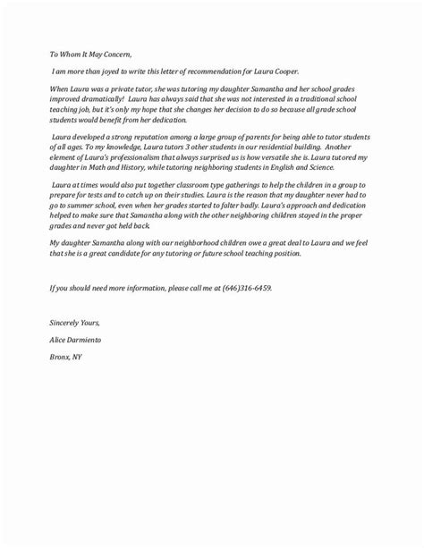 30 Parent Recommendation Letter For Child Hamiltonplastering In 2021