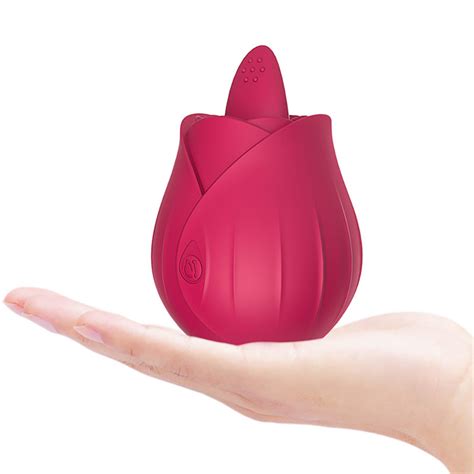 Rose Clitoral Sucking Tongue Licking Rose Vibrator For Woman Sex Toys China Rose Vibrator And
