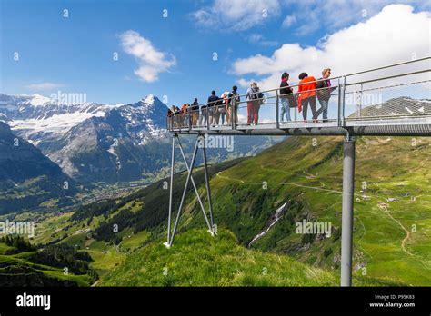 Viewing Platform At Grindelwald First Jungfrau Region Of The Bernese