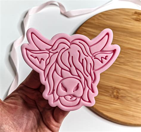 Highland Cow Cookie Cutter Stamp Etsy