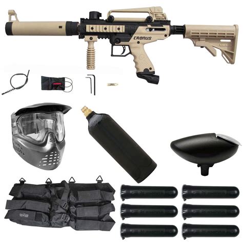 Tippmann Cronus Tactical Paintball Gun Starter Package Tan / Black