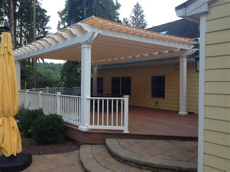 Shop a variety of shapes, sizes, and colors. Fiberglass Pergola with Shade Canopy - New Jersey ...