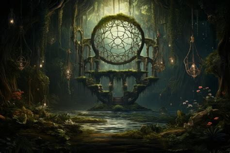 Premium Ai Image Enchanted Dreamcatcher Forests Generative Ai