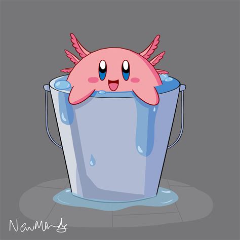 Minecraft Axolotls Suck In Food There Was Only One Conclusion Kirby