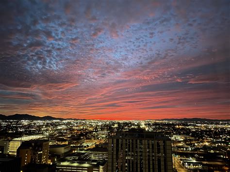 The Usual Boring Sunset Of Arizona Tonight From Downtown R Phoenix