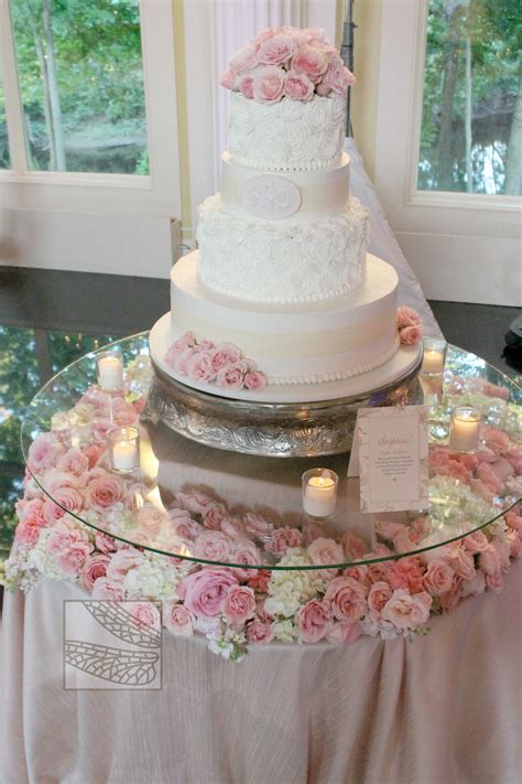 Cake Table Flowers Wedding Cake Table Decorations Diy Wedding Cake