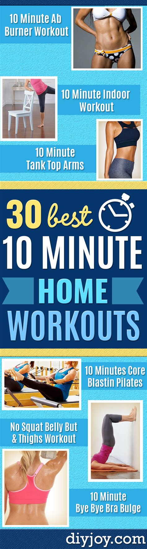 30 Ten Minute Workouts To Help Get In Shape Without Going To The Gym