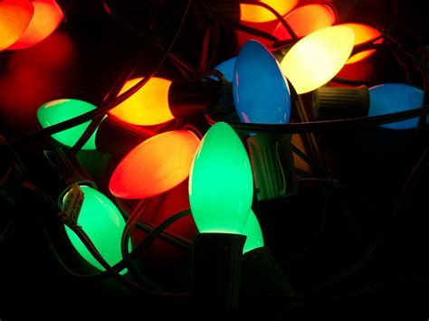 Vintage String Of 24 Multi Color Christmas Lights Large Bulbs