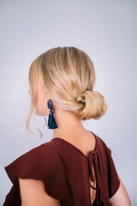 Holiday Hair Inspiration Simple And Elegant Chignon The Blondielocks