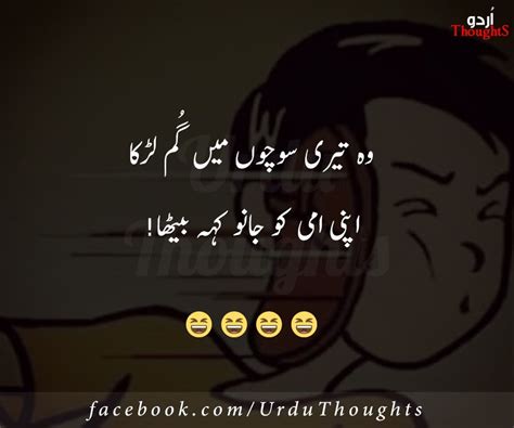 Click On The Image To Read More Funny 2 Line Urdu Poetry Funny Quotes
