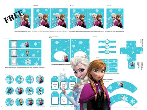 Free Frozen Party Printables Baby Shower Ideas Themes Games