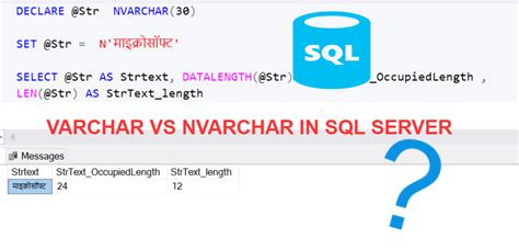 Difference Between Varchar And Nvarchar In Sql Server With Example My Xxx Hot Girl