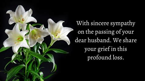50 Sad And Sympathy Condolence Messages For Loss Of Husband