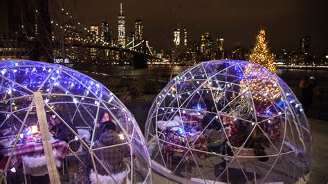 You Can Now Dine In An Igloo Like Dome Overlooking The Manhattan Skyline