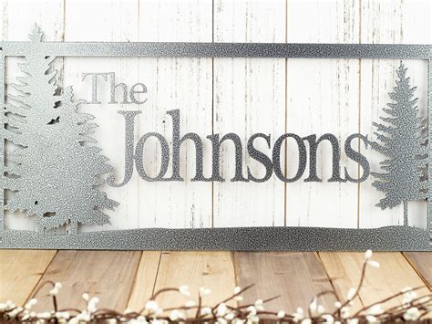Custom Name Sign Metal Sign Personalized Sign Lake Home Decor