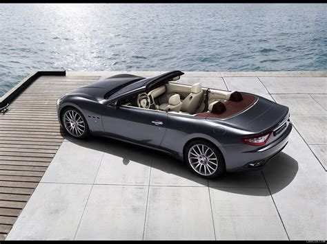 Maserati Grancabrio Top Down Rear Left Quarter View Photo Caricos