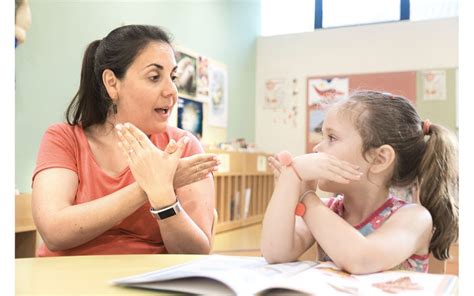 Deaf Children In Classroom