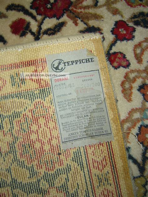 Die teppichfabrik ging 1854 aus der tuchfabrik „leopold schoeller und söhne hervor. Schöner Alter Wohnzimmer Teppich 200x300 Cm Anker ...