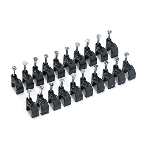 Rca Coaxial Cable Clamp Nail In Black 20 Pack Cvh102br Rona