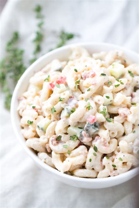The joy of eating leftovers, the guilty pleasure make pasta and mayonnaise irresistible. Bacon Parmesan Pasta Salad | This Gal Cooks