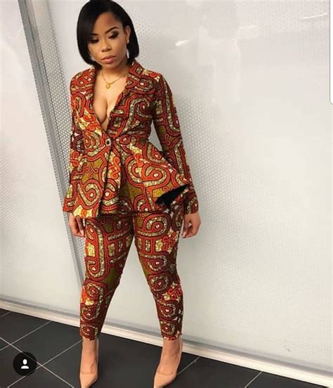 Hot Dazzling Ankara Pant Suits Styles For Fashionistas