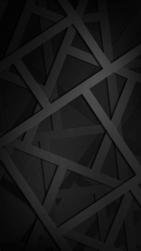 Ultra Hd Geometric Black Wallpaper For Your Mobile Phone