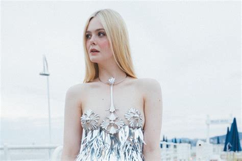 All The Bright Places Actor Elle Fanning Stuns Cannes 2023 In Nipple